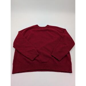 Goodthreads 100% LambsWool‎  Men's Sz 2XL XXL Tall Red Pullover Sweater
